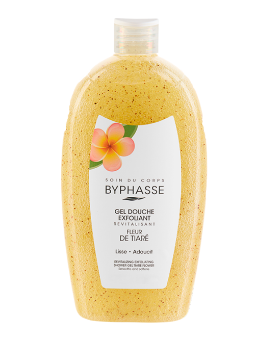 BYPHASSE GEL DE DUCHA EXFOLIANTE FLOR DE TIARE 750ML