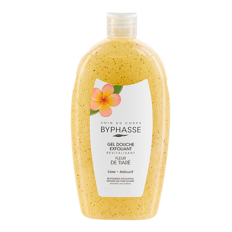 BYPHASSE GEL DE DUCHA EXFOLIANTE FLOR DE TIARE 750ML