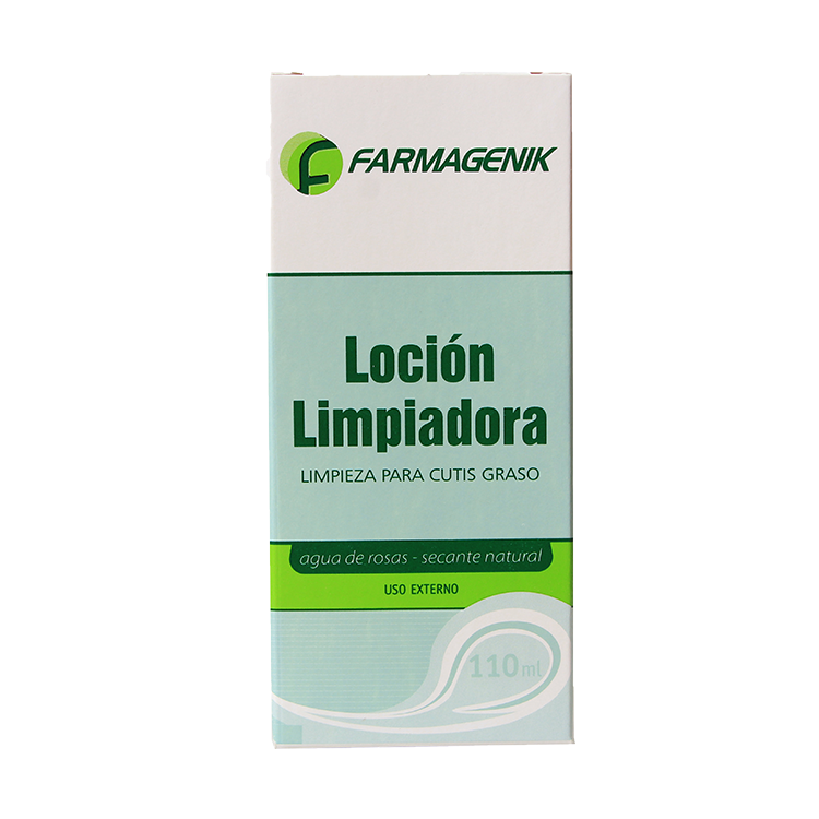 FARMAGENIK LOCION LIMPIADORA CON AGUA DE ROSAS 110ML