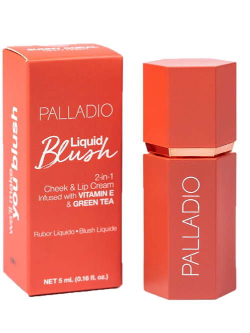 PALLADIO LIQUID BLUSH FOR CHEEKS & LIPS 2-IN-1 MAKEUP FACE BLUSH