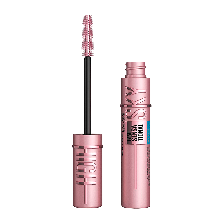 MAYBELLINE LASH SENSATIONAL SKY-HIGH WATERPROOF MASCARA- VERY BLACK