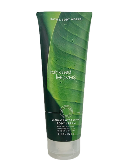 BATH & BODY WORKS RAINKISSED LEAVES TRIPLE MOISTURE BODY CREAM 226G