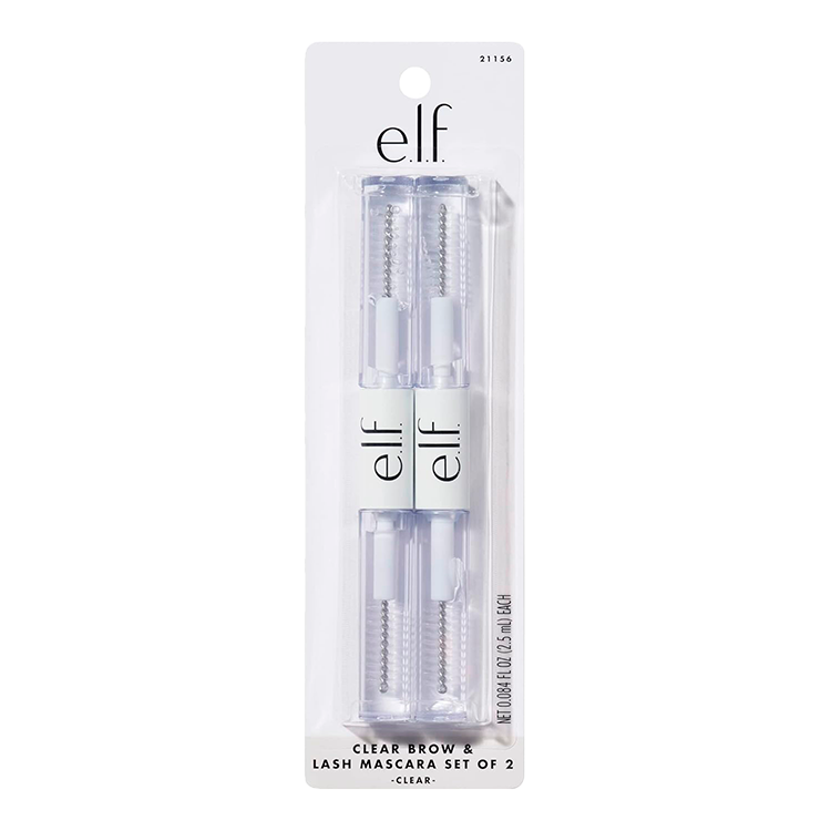 ELF CLEAR LASH & BROW MASCARA GEL, DUAL-SIDED FLEXIBLE HOLD