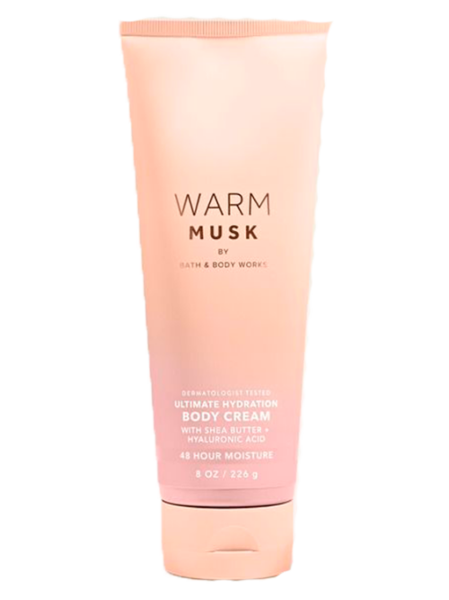 BATH & BODY WORKS WARM MUSK BODY CREAM 226G