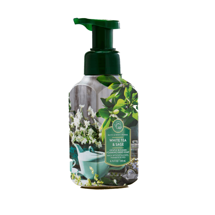 BATH & BODY WORKS WHITE TEA & SAGE CLEAN FOAMING HAND SOAP 259ML