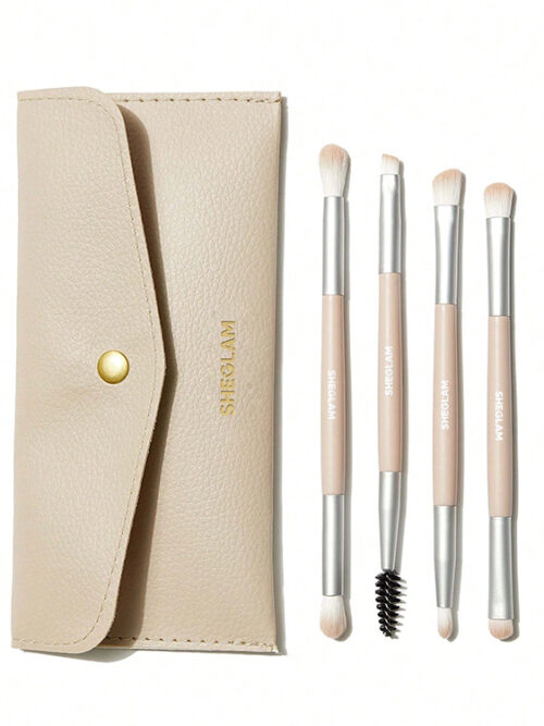 SHEGLAM GLAM 101 EYE ESSENTIALS JUEGO DE BROCHAS Y ESTUCHE