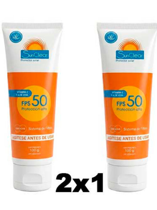 BIO+ PROTECTOR SOLAR 50 FPS MINERAL SUNCLEAR 100G X2 UND