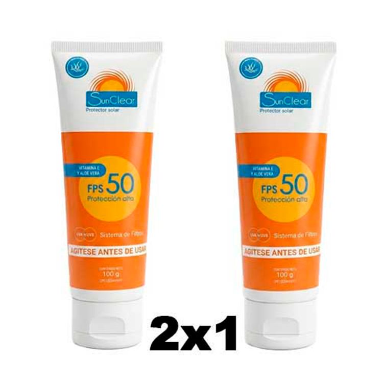 BIO+ PROTECTOR SOLAR 50 FPS MINERAL SUNCLEAR 100G X2 UND