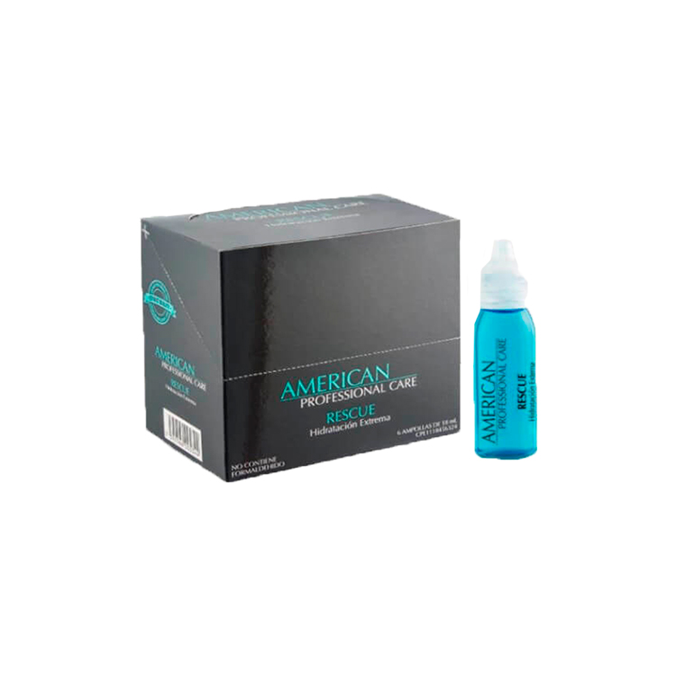 AMERICAN PROFESSIONALS CARE AMPOLLA DE HIDRATACIÓN EXTREMA RESCUE 6X18ML