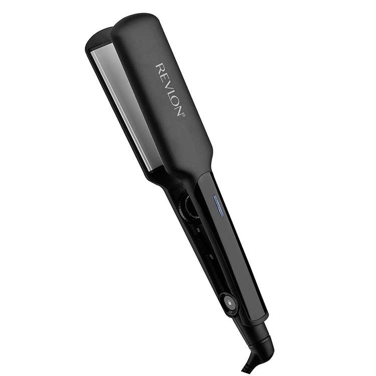 REVLON CERAMIC COATED 2 FLAT IRON HAIR STRAIGHTENER, BLACK