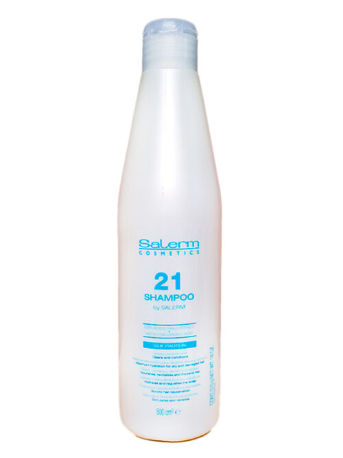 SALERM SHAMPOO 21 DE CON ÁCIDO HIALURÓNICO Y PROTEÍNA DE SEDA 360ML