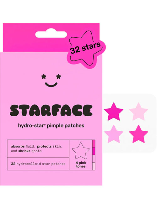 STARFACE HYDRO-STAR PIMPLE PATCHES - PINK STAR, 32 COUNT