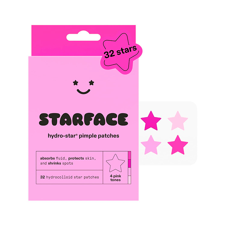 STARFACE HYDRO-STAR PIMPLE PATCHES - PINK STAR, 32 COUNT