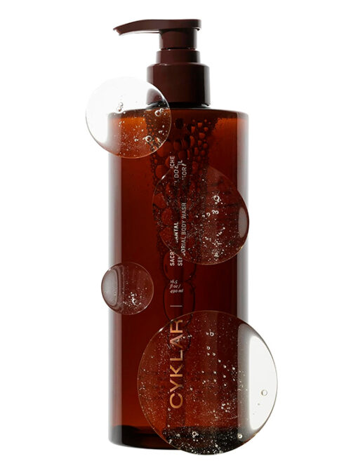 CYKLAR SENSORIAL MULTI-OIL BODY WASH CLEANSER, SACRED SANTAL 490ML
