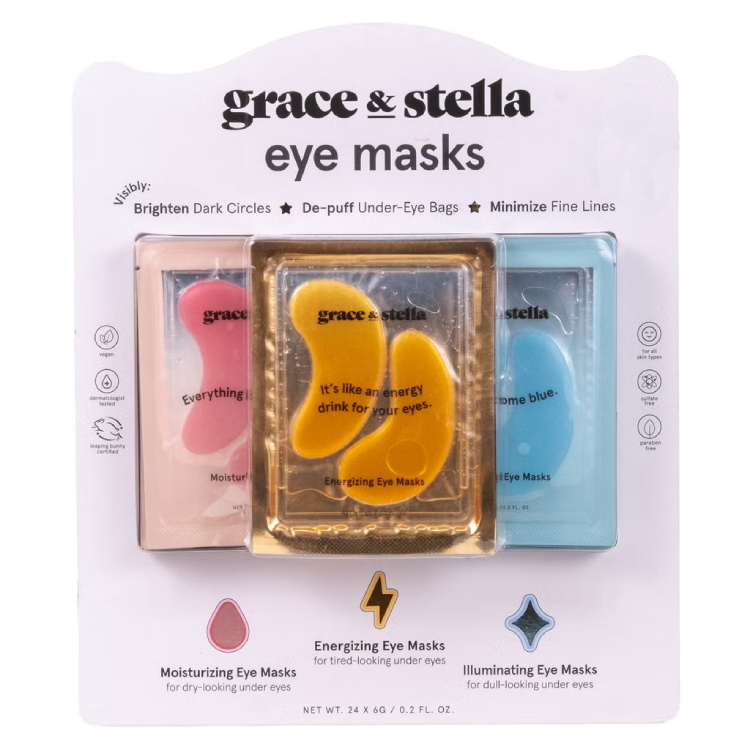 GRACE & STELLA MASCARILLAS PARA OJOS 2 PARES