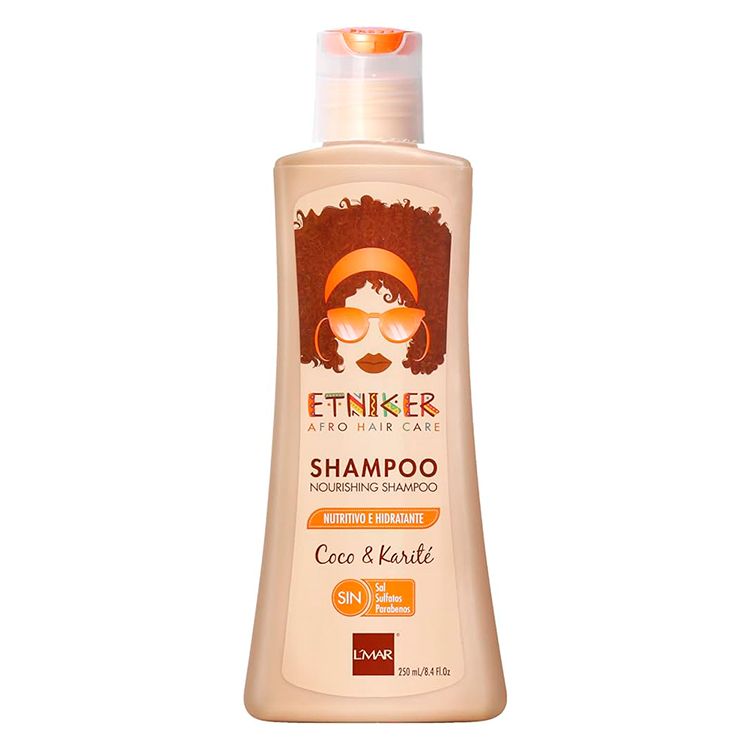 ETNIKER AFRO HAIR CARE SHAMPOO NUTRITIVO E HIDRATANTE DE 250ML