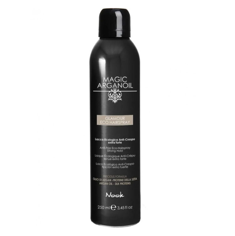 NOOK MAGIC ARGANOIL GLAMOUR LACA ECOLÓGICA FIJACIÓN ALTA 250ML