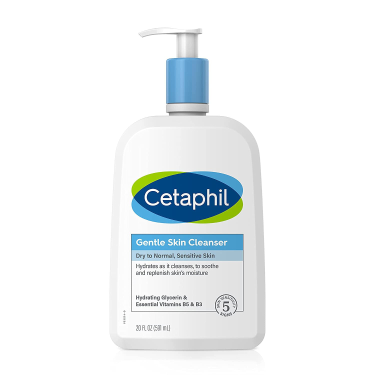 CETAPHIL GENTLE CLEANSER, HYDRATING FACE WASH, SENSITIVE SKIN 591ML