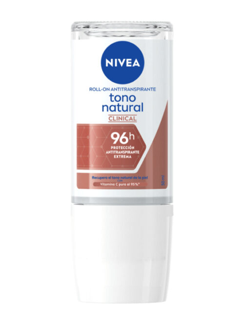 NIVEA ANTITRANSPIRANTE ROLL-ON TONO NATURAL CLINICAL 50ML