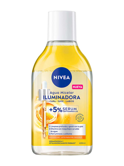 NIVEA AGUA MICELAR ILUMINADORA CON VITAMINA C 400ML
