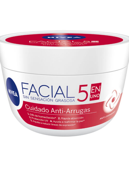 NIVEA CREMA FACIAL 5 EN 1 CUIDADO ANTI-ARRUGAS 200ML