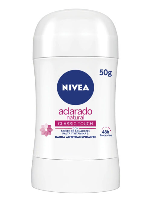 NIVEA ANTITRANSPIRANTE EN BARRA ACLARADO NATURAL CLASSIC TOUCH 50G