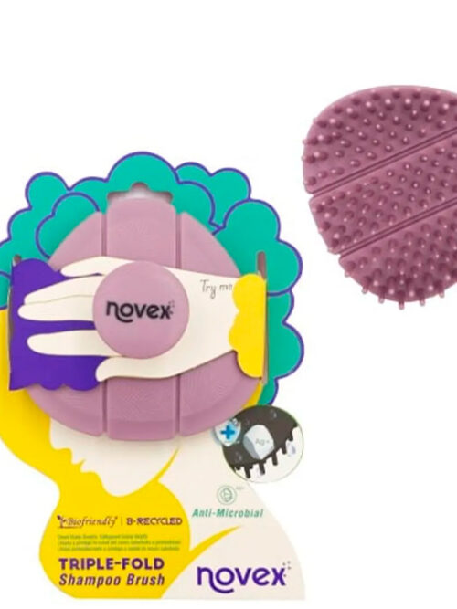 NOVEX TRIPLE-FOLD CEPILLO MASAJEADOR PARA CHAMPÚ