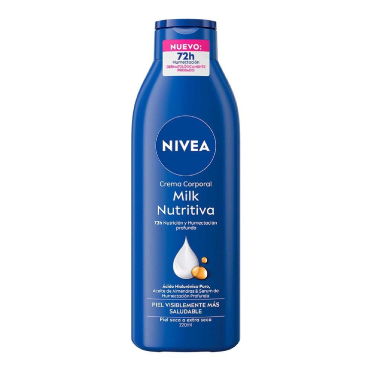 NIVEA CREMA CORPORAL MILK NUTRITIVA PIEL EXTRA SECA 220ML