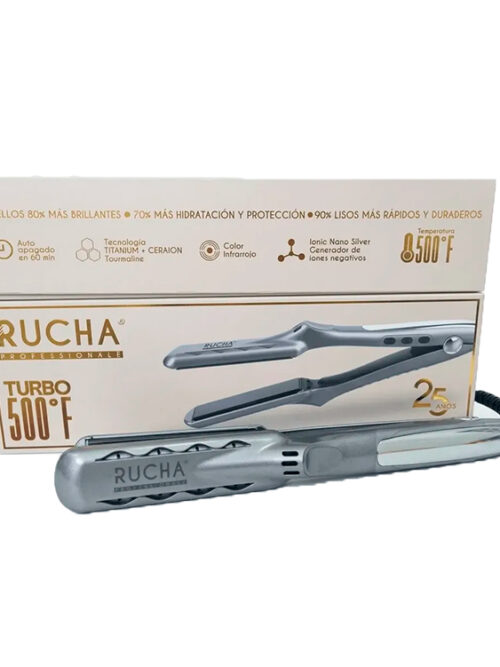 RUCHA PLANCHA DE PELO PROFESSIONAL TURBO 500°F