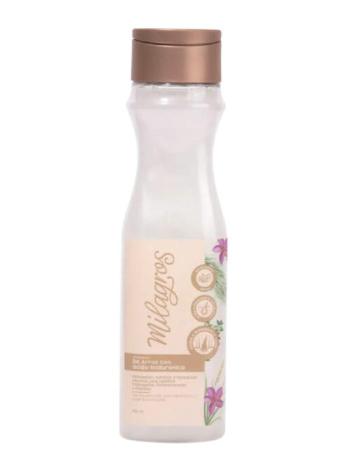 MILAGROS SHAMPOO ARROZ CON ÁCIDO HIALURONICO 450ML