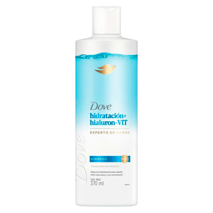 DOVE SHAMPOO HIDRATACIÓN + HIALURÓNICO 370ML