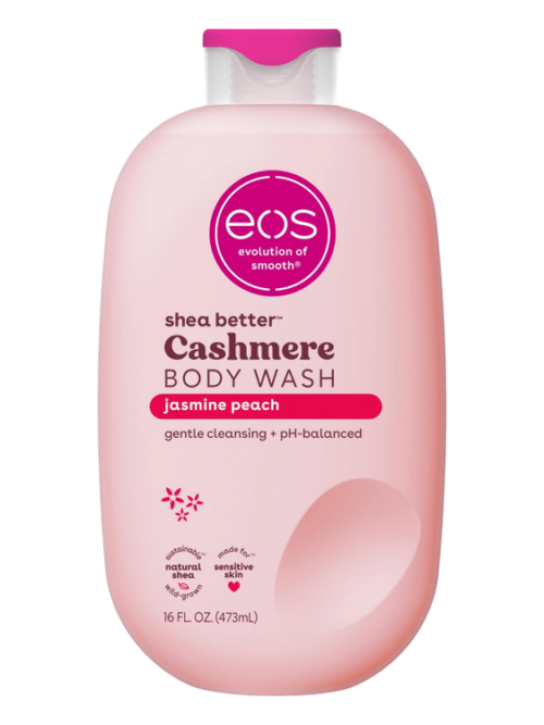 EOS SHEA BUTTER CASHMERE BODY WASH IN JASMINE PEACH 473ML