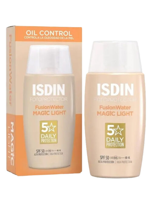 ISDIN FUSIÓN WATER MAGIC LIGHT FRASCO FOTOPROTECTOR SPF 50+ X 50ML