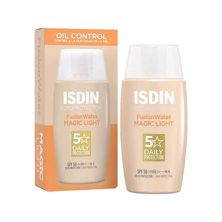 ISDIN FUSIÓN WATER MAGIC LIGHT FRASCO FOTOPROTECTOR SPF 50+ X 50ML