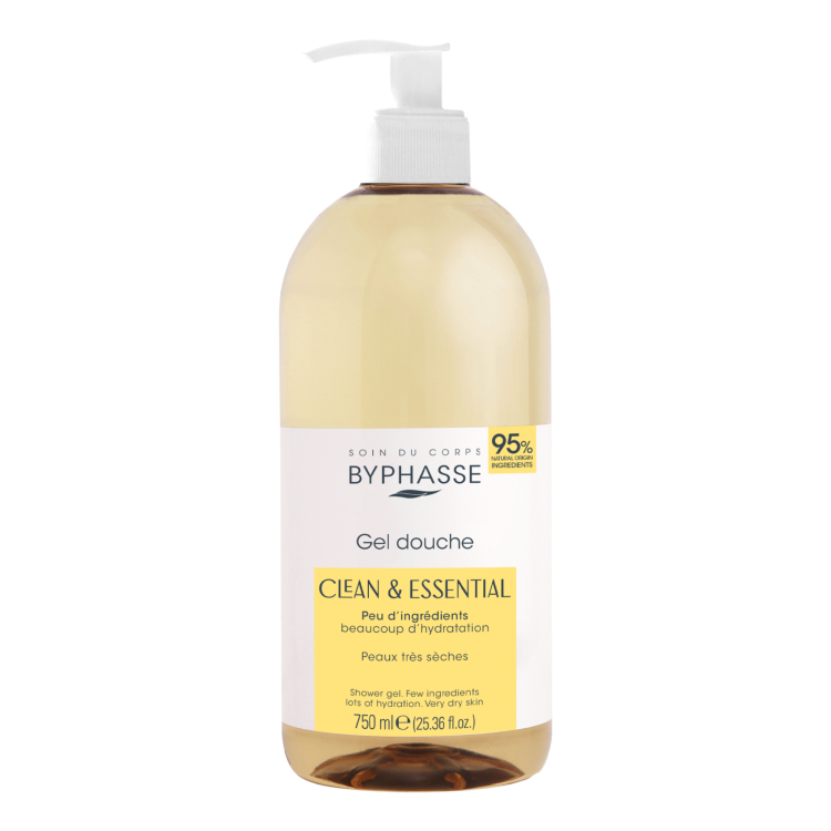 BYPHASSE GEL DE DUCHA PIEL SECA CLEAN & ESSENTIAL 750ML
