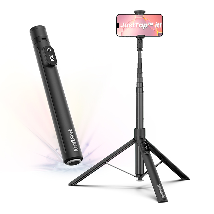 KRAFTGEEK TRÍPODE JUSTTAP CON APERTURA MEDIANTE TOQUE